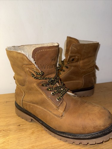 Wrangler mens leather boots - leather,