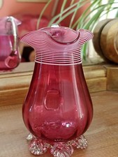 Antique Cranberry glass jug