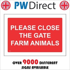 SIGN Please Close The Gate