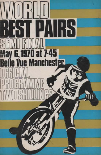 Belle vue speedway programme - belle,