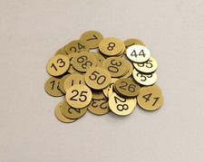 100x3cm Laser Engraved Number Discs, Table, Tags, Locker, Pub, Restaurant, Club