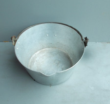 VINTAGE ALUMINIUM JAM PAN/CAULDRON COOKING POT PAN ref 118 (FREE UK POSTAGE)