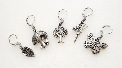 Woodland fairy stitch markers - fairy,