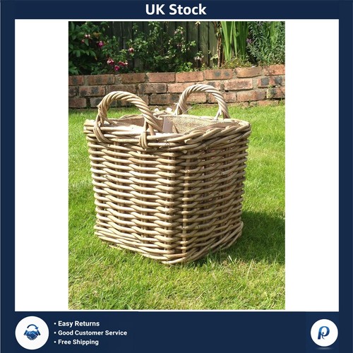 Square log storage basket - storage, with
