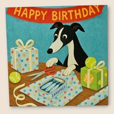 Black and White Greyhound