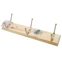 1x WOODEN WALL DOOR COAT