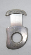 Pocket Cigar Cutter Sliding Guillotine Stainless Steel Teardrop Form 18mm Cut