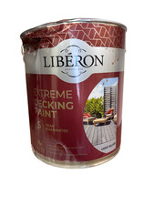 Liberon Extreme Coloured Decking Paint Light Silver 2.5 Litre SALE Damaged Tin