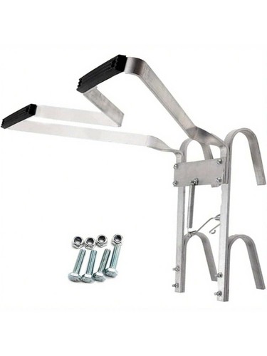 Shaped ladder stand off - v,