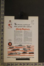 1930 TOY AD LIBERTY PLAYBOAT
