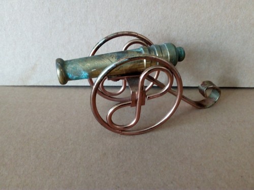 Vintage old gun cannon brass - old,