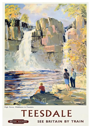 Vintage railway poster - vintage,