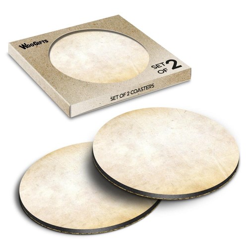 Round mdf coaster vintage - round,