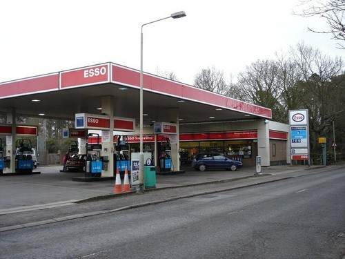 Photo petrol pump the - -, old