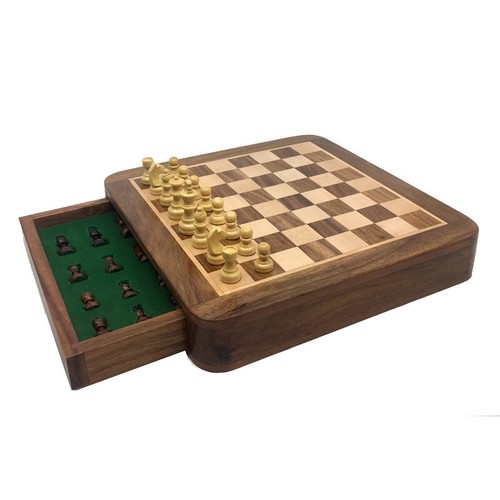 Magnetic wooden chess - 30, x