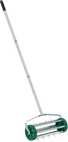 Manual lawn aerator - aerator, roller