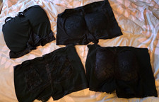 4x Destroyed Womens Black