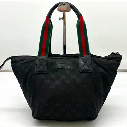 Gucci black canvas - black, tote