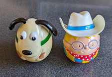 Weebles. Nestle KID and DOG Milky Bar Kid. Weeble Figures