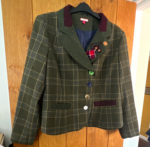 Joe browns green check - browns, tweed