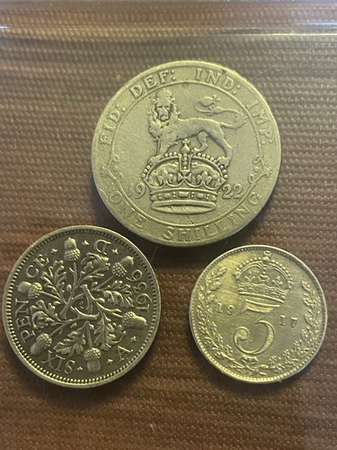 Silver king george coins - king, v