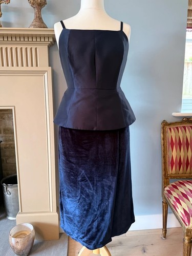 Bnwt coast navy blue velvet - coast,