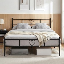 Heart Design Metal Bed Frame