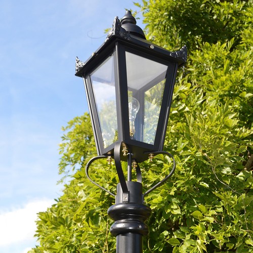 Black victorian lantern 70cm - black,
