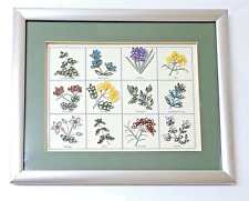 Herb Sampler #204 Framed Picture Completed Quilling Kit Lake City Craft Co