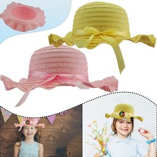 2Pk  Easter Bonnet Straw Woven