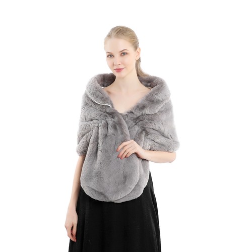 Central chic fur shawl - chic, winter