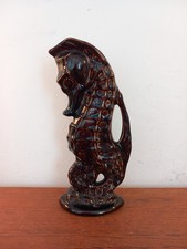 Fosters Pottery Cornwall 1970s large seahorse Jug, 29cms Tall