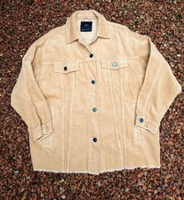 Zara Thick Corduroy Shacket. Size S. Beige Very Good Clean Condition 