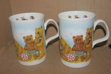 Pair of Playtime Teddy Mugs -