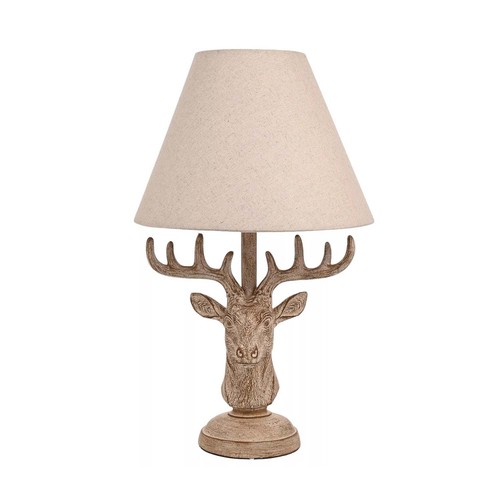 Table lamp resin stags - stags, head