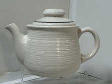 Churchill Stoneware Teapot Cream Homespun 6” Tall