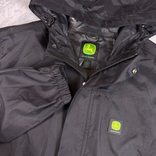 John deere mens black hooded - deere,