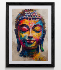 Buddha Framed Canvas Picture