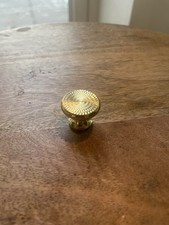 Polished Brass Round Cabinet/Kichen Cupboard Knobs Set