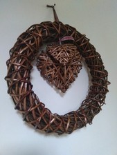 NEW - Round Wicker Wreath 35