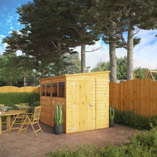 8x6 wooden garden shed shiplap - 8x6,