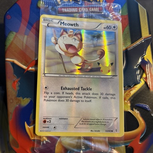Pokemon meowth promo card - card, xy