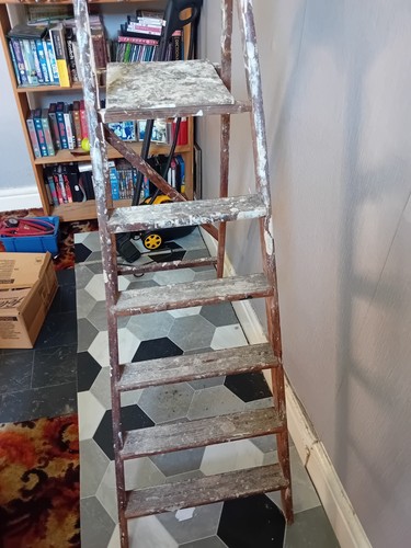Old wooden step - old,
