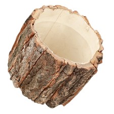 Wooden Bark Flower Bucket