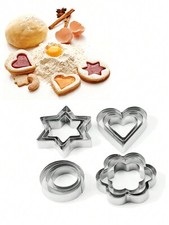 12 Pcs Cookie Cutter Stainless Steel Biscuit Mould Pastry Baking Cake DIY Decors