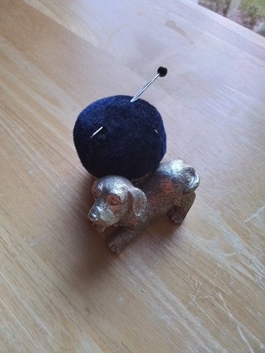 Vintage dog pin cushion - dog,