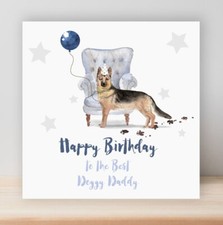 FUNNY BIRTHDAY CARD from the dog, doggy daddy, fur baby, boyfriend husband LC8c