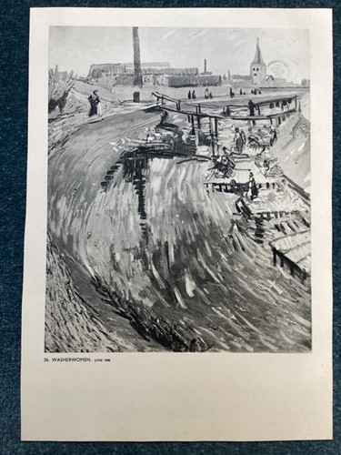 Vintage van gogh print - van,