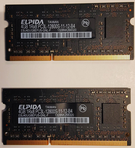 Genuine 4gb pc3l 12800s - 2x, pc3l-12800s