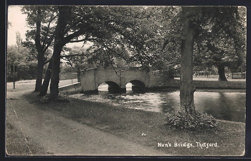 Postcard thetford nun - postcard, thetford,